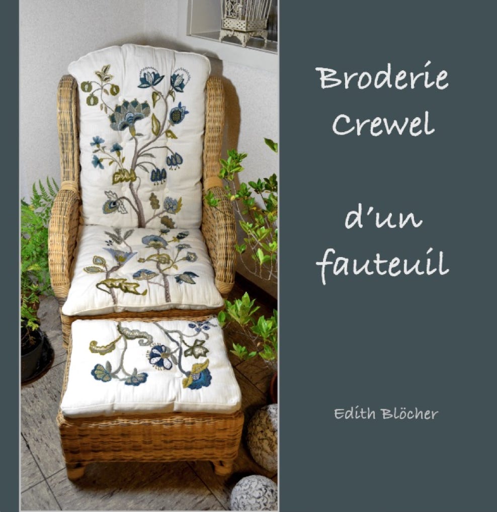 Buch Crewel Stickerei mit Crewel Sessel