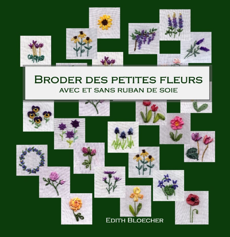 livre broder des petites fleurs