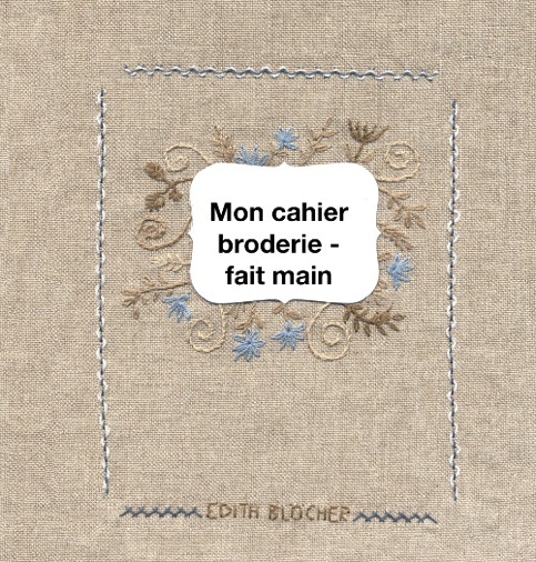 livre Mon cahier broderie - fait main