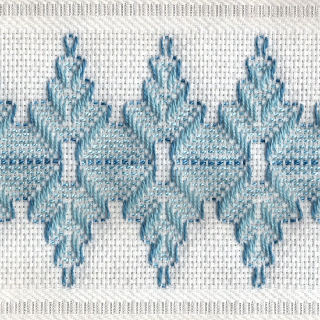 détail broderie suédoise