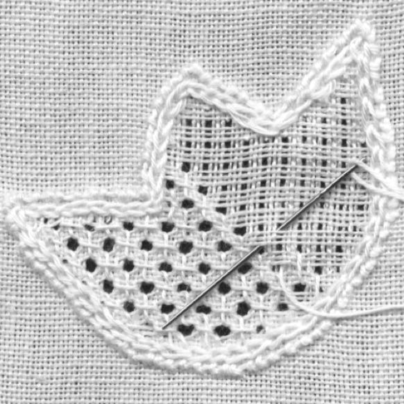 Detail Schwälmer Stickerei