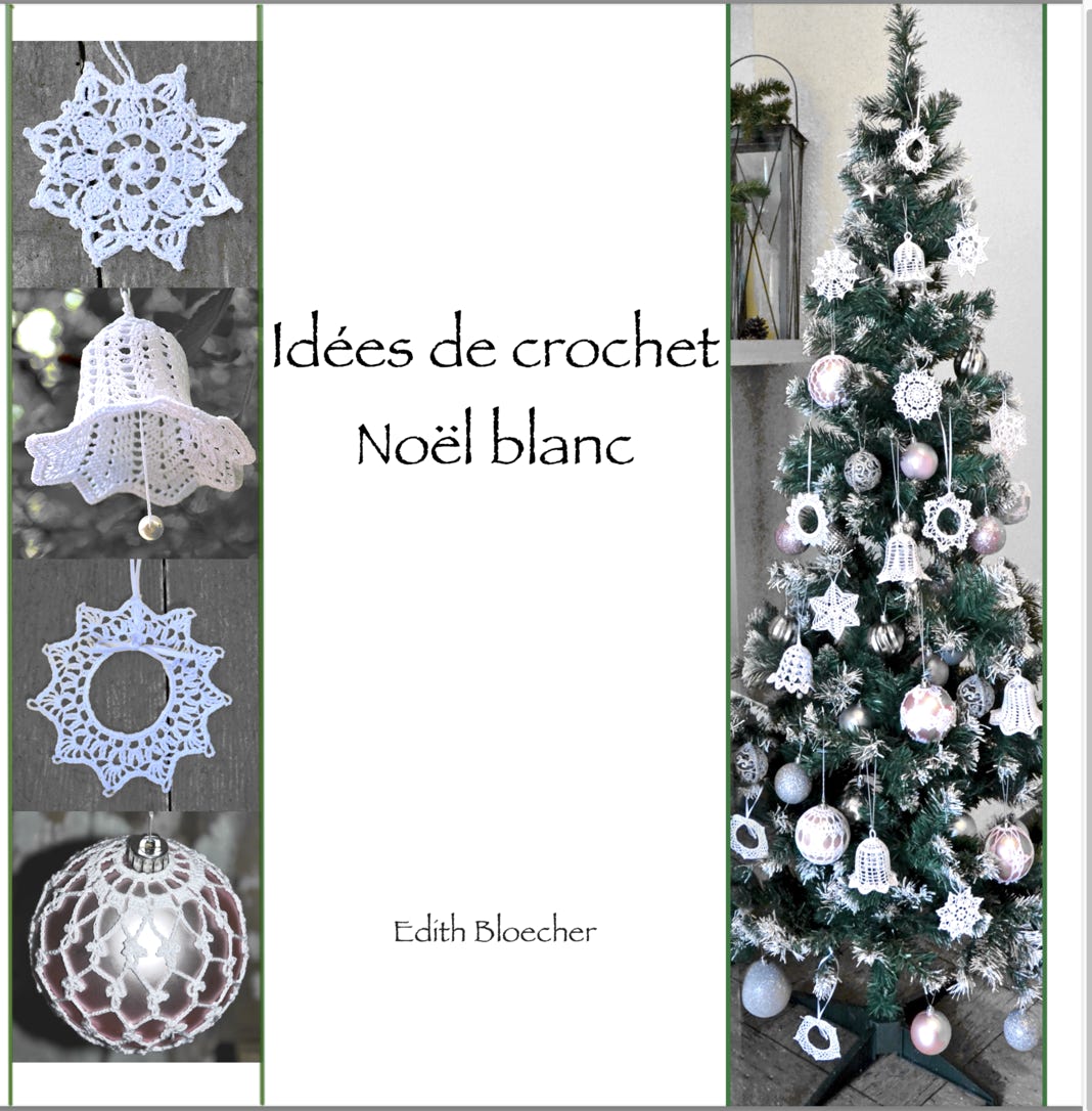 livre Idées de crochet Noel blanc