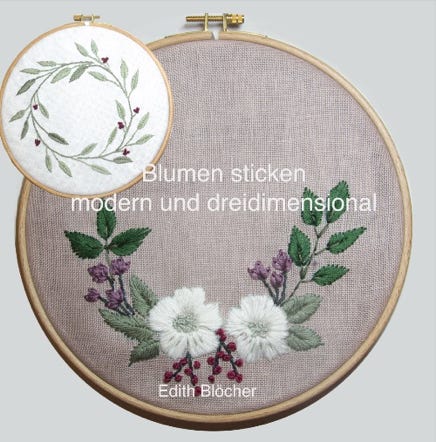 Buch Blumen sticken modern und dreidimensional