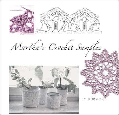 book Martha’s crochet samples after a vintage crochet pattern collection