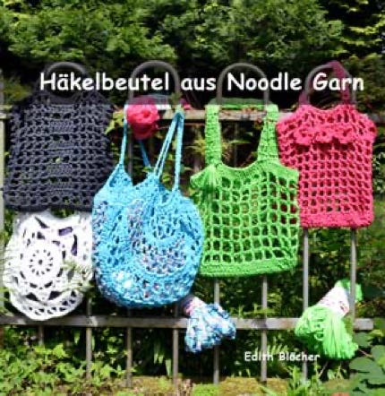 Häkelbeutel aus Jersey Stoffstreifen
