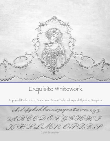 book exquisite whitework with appenzeller embroidery and monogram alphabet