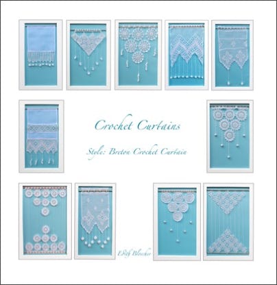 book crochet curtains, style Bretons crochet curtains