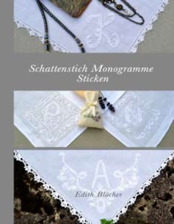 Buch Schattenstich Monogramme sticken