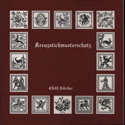 hBuch mit historischen Kreuzstichmuster Kreuzstichmusterschatz