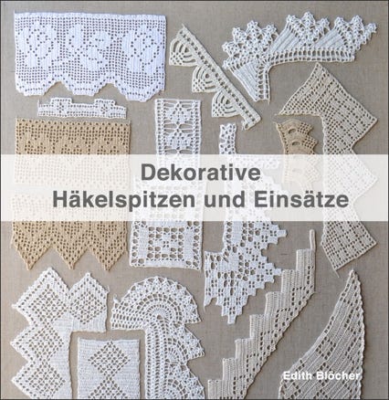 Buch dekorative Häkelspitzen und Einsätze
