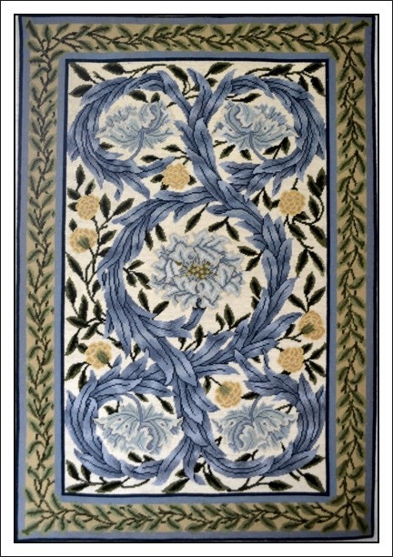 Wandbehang Gobelin ausgezählt nach William Morris