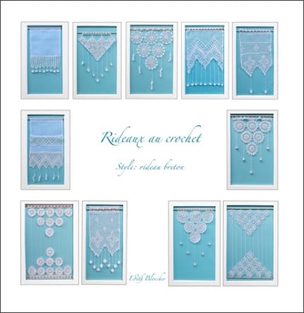livre rideau au crochet, style rideau breton