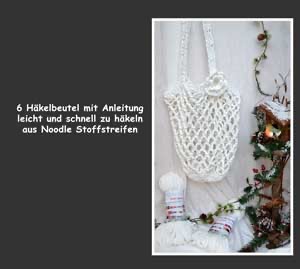 Buch Häkelbeutel aus Noodle Garn - Rückseite