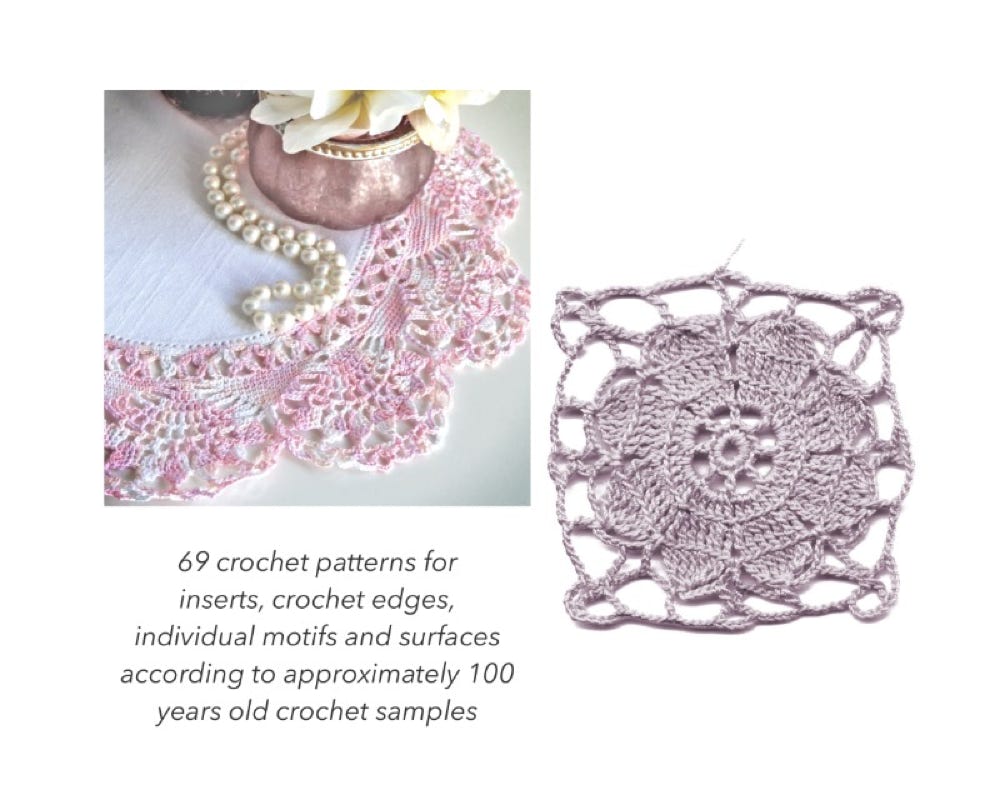 page from Martha' crochet samples