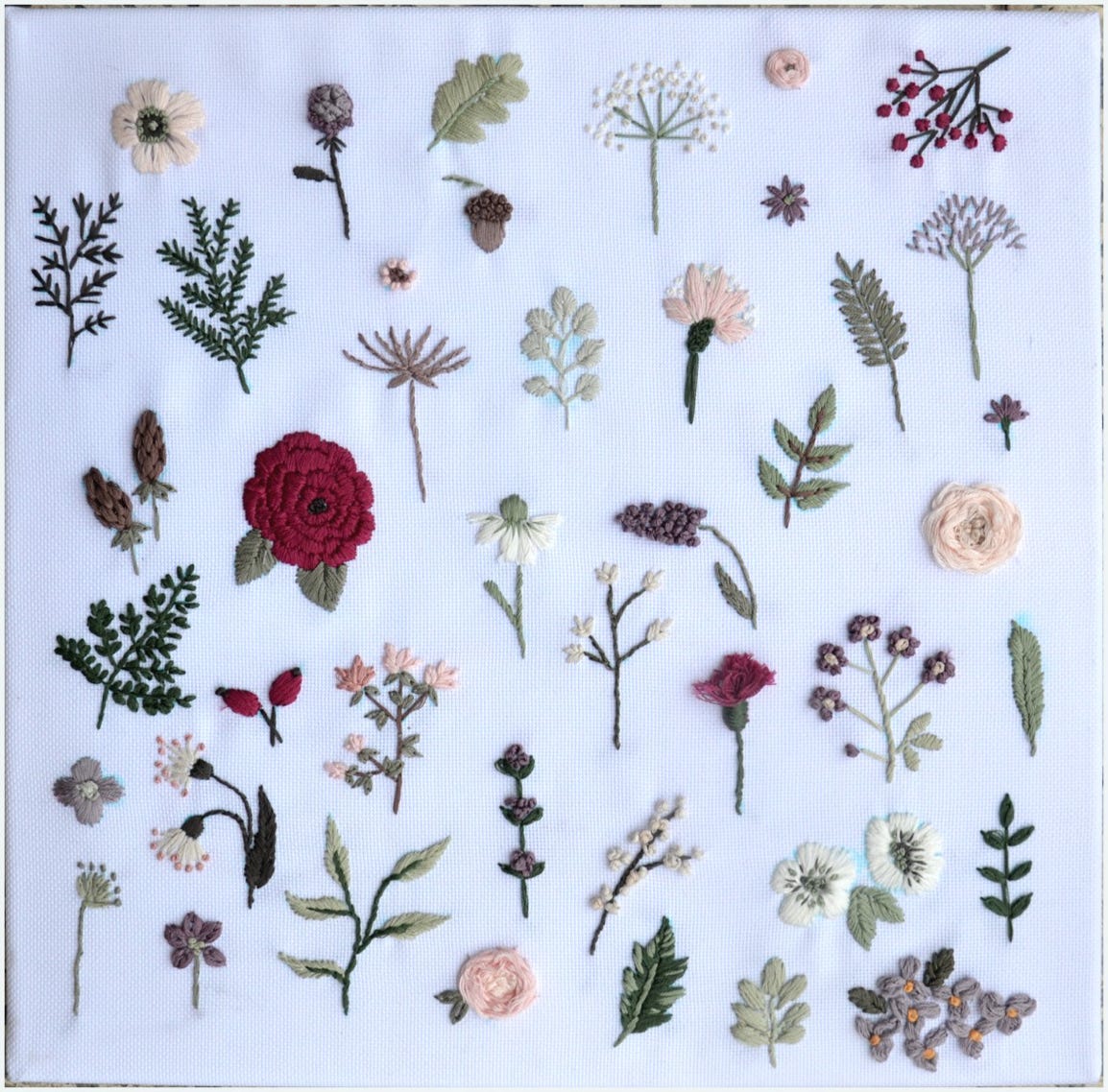Blumen Sticken, Blumen Sammlung aus dem Buch