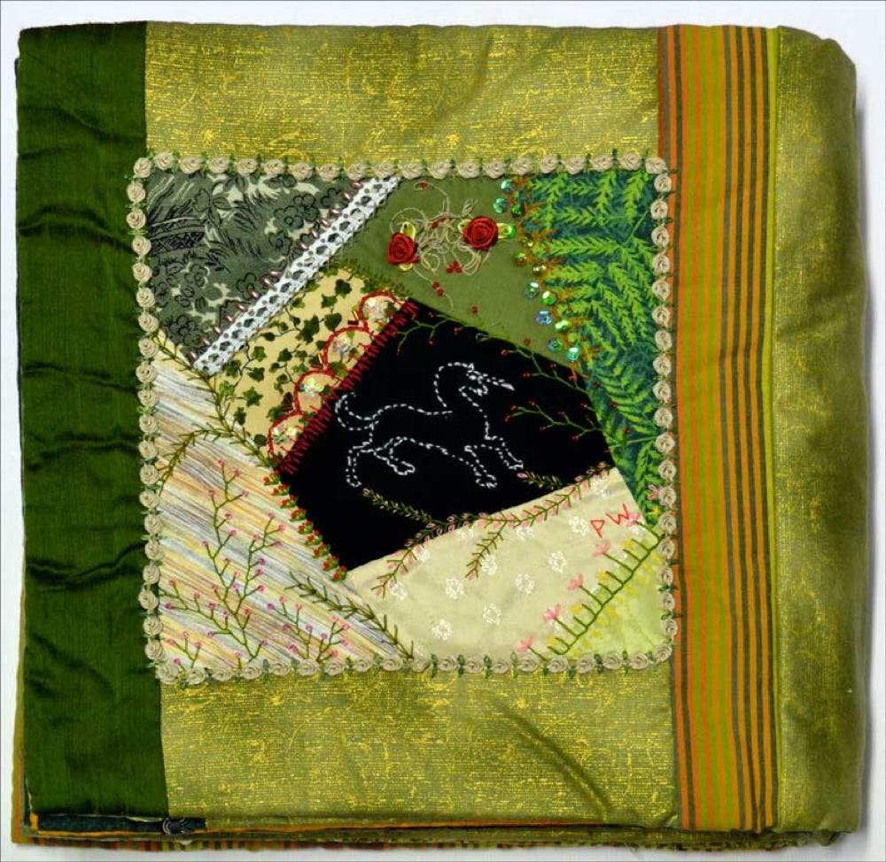 Textiles Buch Crazy Fantasy Rückseite