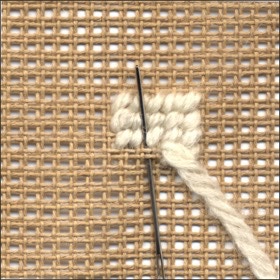 Stickprobe auf Penelope Stramin