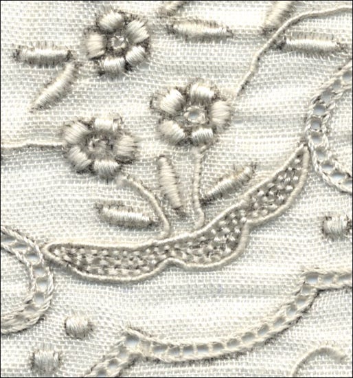 Detail einer Appenzeller Stickerei
