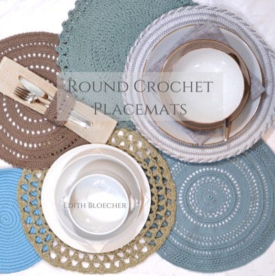 book with patters for round crochet placemats