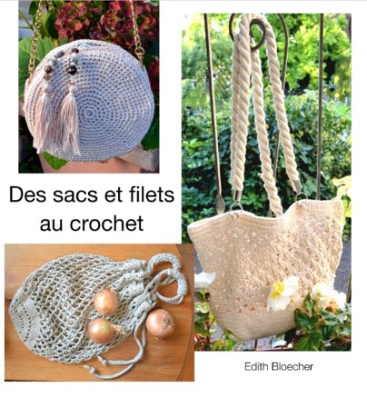 livre des sacs et filets au crochet